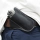 thumbnail image 1 of Funda de cuchillo plegable de cuero de vaca para acampar y hacer senderismo, funda para herramientas tácticas portátiles para colgar en la cintura, bolsa de almacenamiento de bolsillo para cuchillo pl, 1 of 6