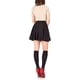 thumbnail image 3 of Women's Plain Skater Skirt Basic A-line Stretchy Flared Mini Flowy Skirt, 3 of 5