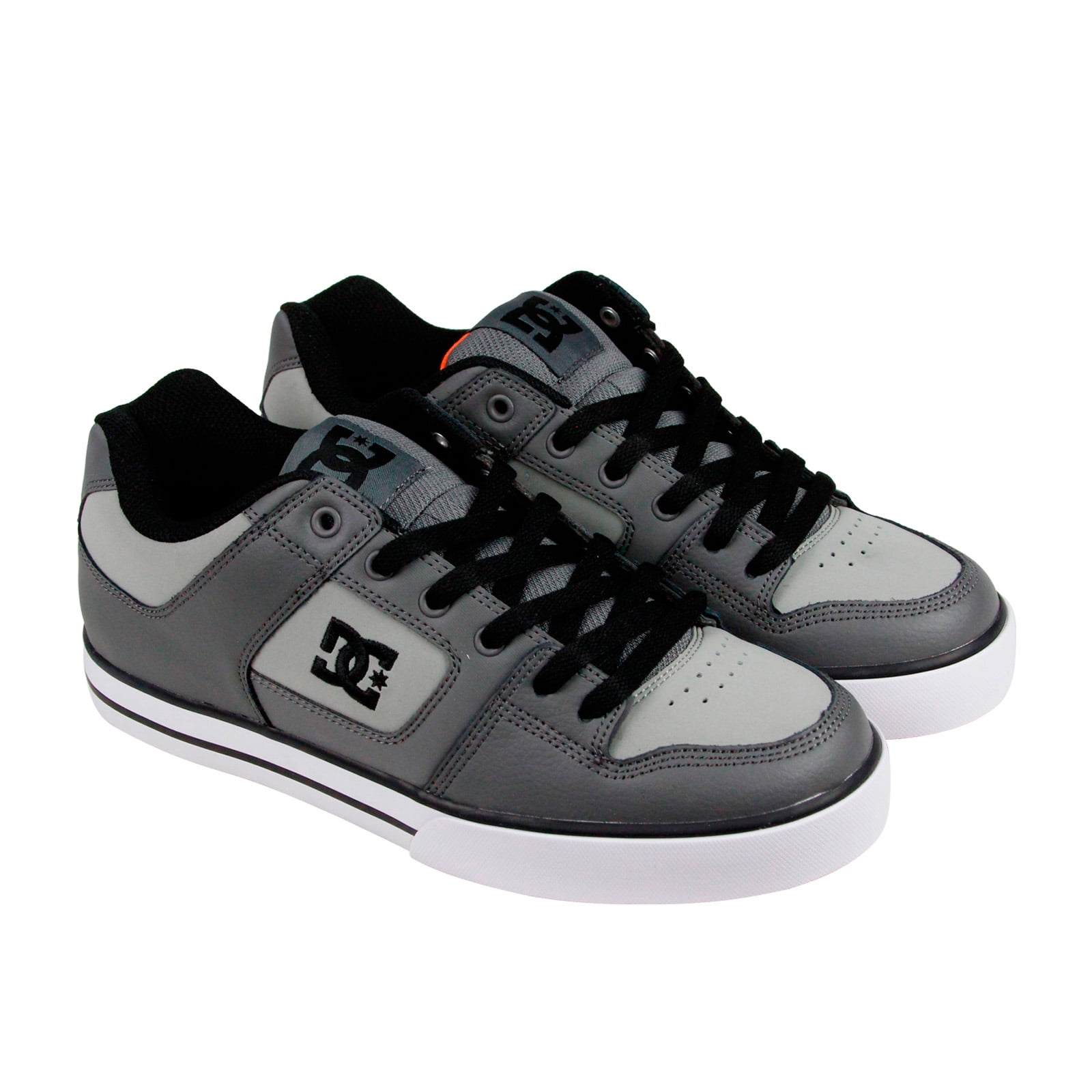 DC DC Pure Mens Grey Suede Lace Up Sneakers Shoes DC DC Pure Mens Grey Suede Lace Up Sneakers Shoes
