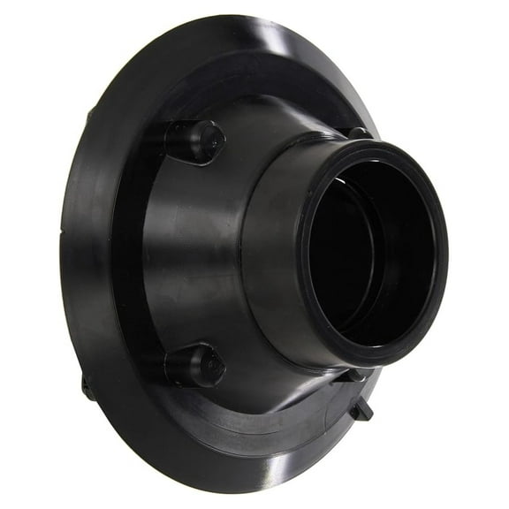 E4022 2" 3-Piece Drain Kit, Black - with Hair Trap & 4" Riser - PVC Clamp Collar Drain for E-Series Grates - Bathroom & Shower Drain Replacement