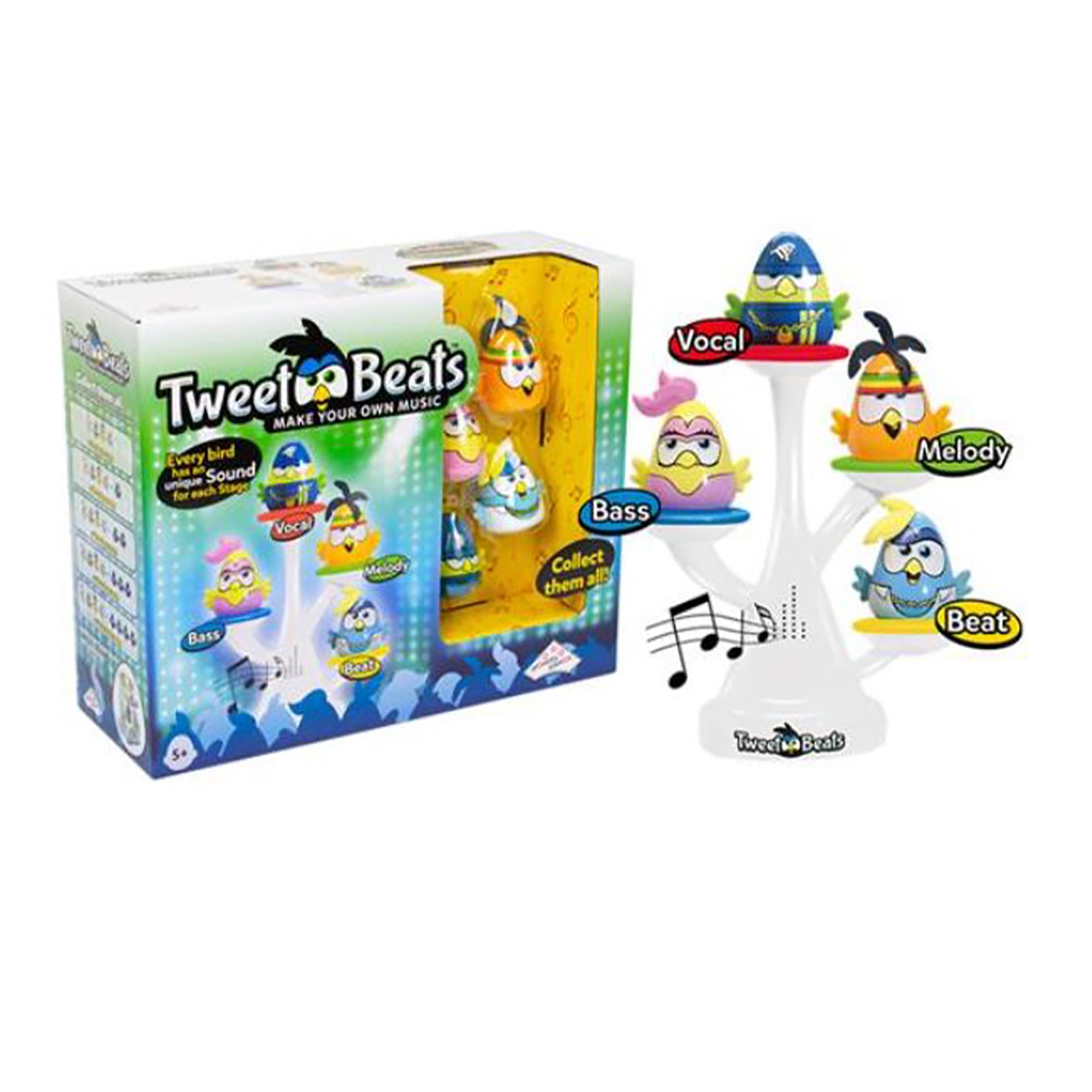 Identity Games Tweet Beats Make Your Own Music Tree w/ 4 Birds