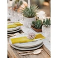 thumbnail image 5 of Yellow Geometric Cloth Napkins Set of 8 Reusable Dinner Napkins, Watercolor Ombre Modern Abstract Art Cocktail Napkin Washable Table Napkins for Wedding/Holiday Party/Baby Shower 20"x20", 5 of 7