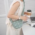 thumbnail image 4 of Bolso Nube para Mujer Bolso Mano Color Sólido Nailon Acolchado Informal (verde), 4 of 9