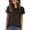Dark Brown, variant on ANRABESS Women Short Sleeve Tops Summer Basic Tee Wrinkle-Free Trendy Cute T Shirts 2026 Spring Business Casual Outfits Black X-Large