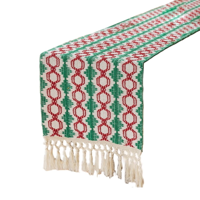 Qocolhg Décorations de Noël Extérieures Intérieures, Serviette de Noël Brodée Drapeau de Table Nappe Drapeau de Table Nappe Nappe de Table Nappe de Table à Thé Nappe de Table à Manger Nappe de Commode Nappe Décorative de Noël