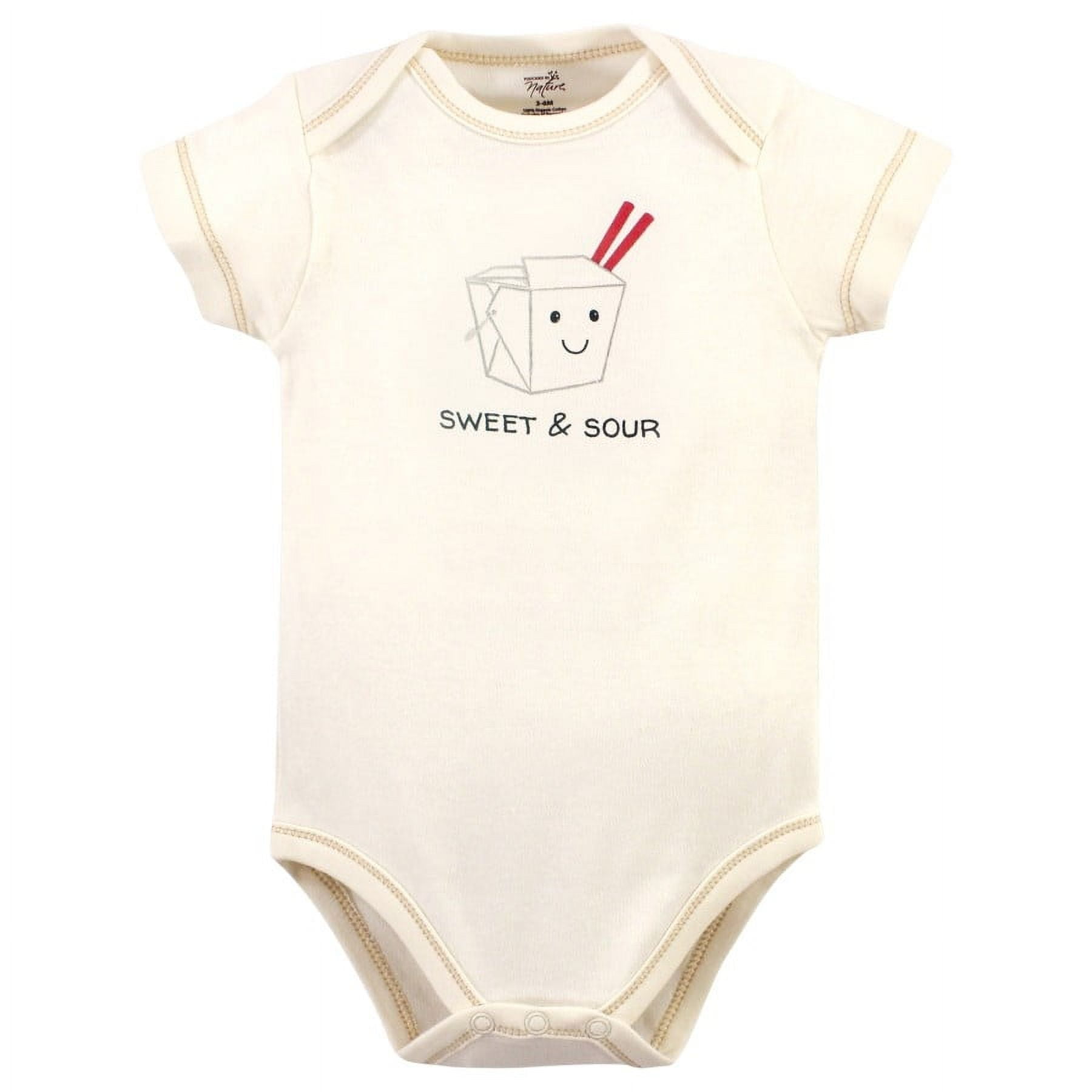Touched by Nature Organic Cotton Bodysuits, Fortune Cookie, Preemie