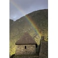 thumbnail image 2 of Kaveney, Wendy 23x32 Gold Ornate Wood Framed with Double Matting Museum Art Print Titled - Rainbow over hut at sunset, Machu Picchu, Peru, 2 of 4