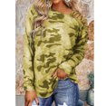 thumbnail image 2 of Camiseta De Manga Larga Para Mujer, Elegante Camiseta Lavable A Máquina Con Hombros Oblicuos, Correa De Hombro Cruzada Colorfast Para Viajes ANGGREK Amarillo XL, 2 of 6