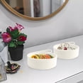 thumbnail image 4 of Juego de tejidas pequeñas con organizador cesta de cuerda para guardería, cocina, frutas, juguetes para bebés - Blanco Sunnimix Cestas tejidas pequeñas redondas, 4 of 8