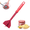 Red, variant on Bxaolu Meat Chopper, 4 Curve Blades Ground Beef Masher, Heat Resistant Meat Masher Tool for Hamburger Meat, Ground Beef, Turkey and More, Plastic Hamburger Chopper Utensils