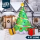 thumbnail image 2 of Árbol de Navidad inflable Joiedomi 6 pies con Luces LED, 2 of 7
