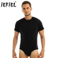 thumbnail image 2 of Ropa de hombre para adultos, peleles de una pieza para bebés, lencería, ropa de fiesta para discoteca, camiseta de manga corta con entrepierna a presión, mono, pijama, 2 of 5