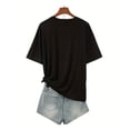 thumbnail image 2 of Camiseta informal de talla grande para mujer con estampado del Día de San Patricio, 100 % algodón, cuello redondo, manga corta, ideal para todas las estaciones., 2 of 5