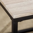 thumbnail image 2 of Nesting Coffee Table Set of 3, Modern End Table with Black Metal Frame, Suitable for Living Room Furniture, Natural Color, 2 of 2