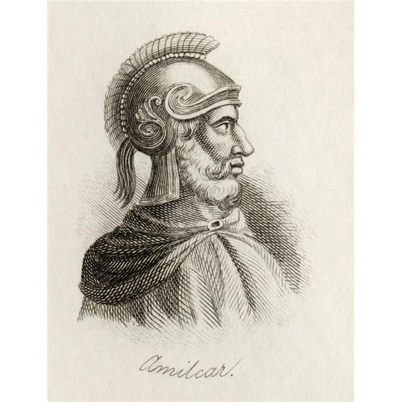 Posterazzi DPI1855890LARGE Hamilcar Barca Or Barcas C. 275 228 Bc Carthaginian General & Statesman Poster Print, Large - 24 x 32