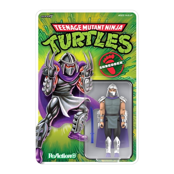 Collectible Super7 Teenage Mutant Ninja Turtles ReAction+ Wave 01 - Shredder