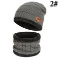 thumbnail image 2 of Hat Scarf Set Breathable Fashion Beanie Hat Cable Knit Hat Loop Scarf for Couple, 2 of 10