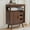 Brown, variant on Magic Union Bathroom Storage Cabinet with Fluted Sliding Door, 3 Drawers Bathroom Floor Cabinet, Freestanding Storage Organizer w/Adjustable Shelf, Faux Marble Top, Curved Profile Design Natural Oak