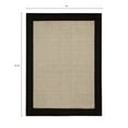 thumbnail image 3 of Mainstays Farmhouse Faux Sisal Olefin Black Border Indoor Area Rug, 4'x5'4", 3 of 9