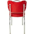 thumbnail image 6 of Richardson Seating Handle Back Diner Chair with 2" Box Seat-Color:Cracked Ice Red, 6 of 7