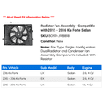 thumbnail image 2 of Radiator Fan Assembly - Compatible with 2015 - 2016 Kia Forte Sedan, 2 of 2