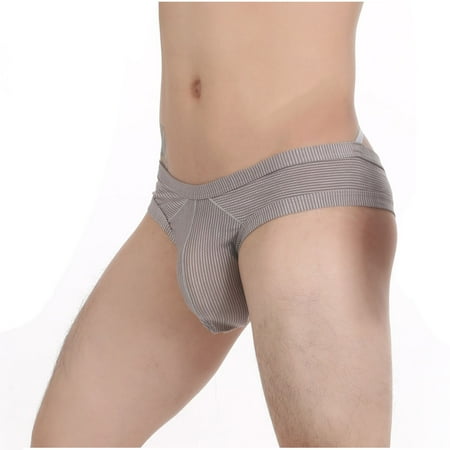 

solacol Mens Underwear Briefs Sexy Mens Underwear Mens Underwear Sexy Mens Sexy Underwear Half Exposed Buttocks Briefs Striped Mesh Breathable Low Waist Underwear for Men Briefs Half and Half