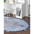 thumbnail image 4 of Unique Loom Timeless Collection Area Rug - Thomas (2' x 3' 1" Oval Blue Gray/Gray), 4 of 12