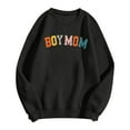 thumbnail image 1 of HNMKIU Chandails pour Femmes Garçon Chandail Maman Chandail pour Femmes Maman Chandail Vie de Maman Chandail pour Maman Chandail à Capuchon Mode Maman Col Rond Chandail, 1 of 2