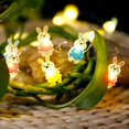 thumbnail image 3 of Easter Lights, Easter Bunny Decorative Light String, With Remote Control 3 Meter, 3 of 8