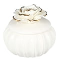 thumbnail image 1 of Joyero de cerámica blanca con tapa de cerámica hecha a mano para aniversario de boda, cumpleaños, mesa de noche Fokelyi 222532-1, 1 of 8