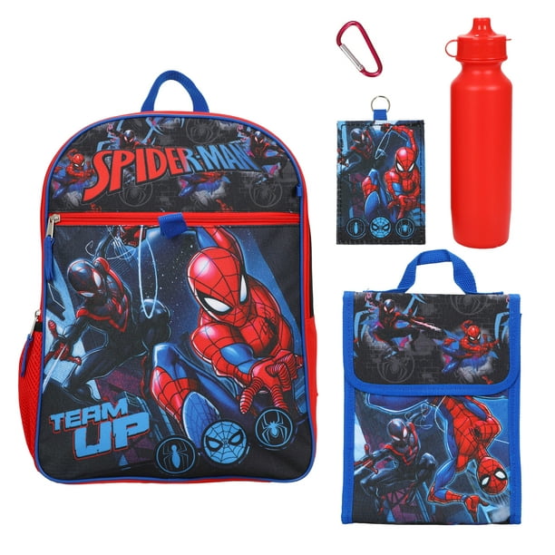 Lunch box Marvel Spiderman pour enfants - 2 pièces - rouge
