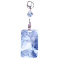 thumbnail image 2 of Xeyise ID Badge Holder with Retractable Reel Exquisite Pattern Easy to Use Vertical Name Key Card Holder Case, 2 of 8