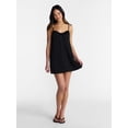 thumbnail image 2 of No Boundaries Knot Front Slip Mini Dress, Women’s XXS-XXL, 2 of 5