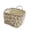 C, variant on Fabric storage basket with handle, handbag organizer, foldable floral pattern storage basket, suitable for storing clothes and miscellaneous items, suitable for home use, picnics, shopping .