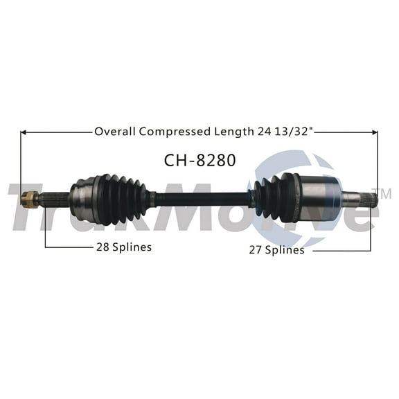 CV Axle Shaft Fits select: 2014-2017 JEEP PATRIOT, 2014-2017 JEEP COMPASS