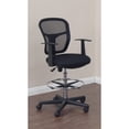 thumbnail image 4 of Studio Designs Riviera Drafting Chair with Arms and Foot Ring- Black, 4 of 8