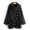 Black, variant on Sanbonepd Women Casual Fleece Jacket Solid Cute Oversize Coats Home Pajamas