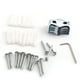 thumbnail image 5 of Soporte para cepillo de dientes y toallas, juego de accesorios para inodoro, herramientas de baño, montaje en pared, 6 uds. Valor inmejorable, 5 of 8