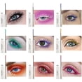 thumbnail image 2 of 9 Colors Waterproof Colored Mascara, Color Mascara Variety Pack Mascara Charming Long Lasting Colorful Mascara for Eyelashes Eye Makeup(Sapphire bule), 2 of 8