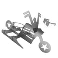 thumbnail image 2 of Ounissouiy Soporte de pollo para barbacoa, cerveza, motocicleta americana divertida, estante de acero inoxidable, herramientas, estante divertido para pollo Cocina y Comedor estrella de cinco puntas Ounissouiy HA007131-02, 2 of 6