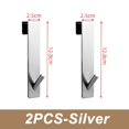 thumbnail image 3 of Gancho para puerta de ducha de baño, 1/2/4/8 piezas, de acero inoxidable, con forma de S, para colgar sobre puerta de cristal, toallero de ducha, accesorio de baño, 3 of 5