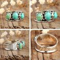 thumbnail image 3 of GAVONO Vintage 925 Silver Turquoise Women Rings Wedding Party Jewelry Gifts Size 6-10-#4-6, 3 of 4