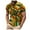 Yellow, variant on Men African Traditional Pattern Print Shirt Casual Short Sleeve Shirts Printed Dashiki Clothes Pocket T Shirt Pack Big T Shirt Long Men T Shirt Men's Shirt Concert T Shirts for Men Mens Pack of Shirts