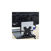 Ergotron 33-322-200 DS100 Dual-Monitor Desk Stand - Up to 62lb - Up to 24 Flat Panel Display - Black