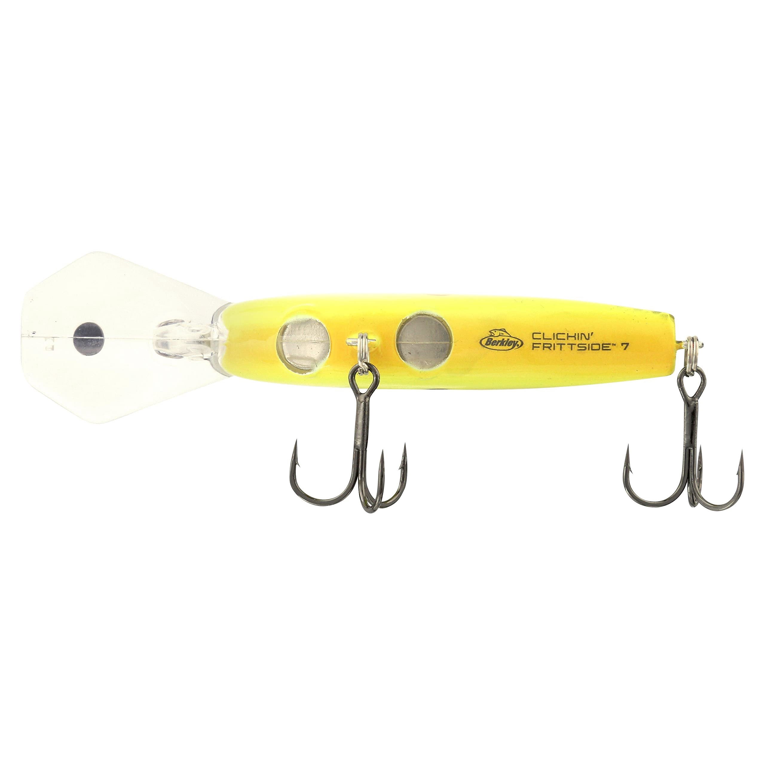 Berkley Clickin’ Frittside Fishing Lure, Black Chartreuse, 7 (3/7 oz)