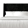 thumbnail image 4 of Castle Place Corduroy Velvet King Platform Bed With Storage, Black, 4 of 11