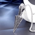 thumbnail image 3 of Maytalsory Pendentif Suspendu en Acier Inoxydable Titane Cool Grands Colliers Ras du Cou Réglables Décorations Pendentifs pour Hommes, 3 of 6