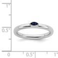 thumbnail image 5 of Stackable Expressions Sterling Silver Created Sapphire Ring, 5 of 8