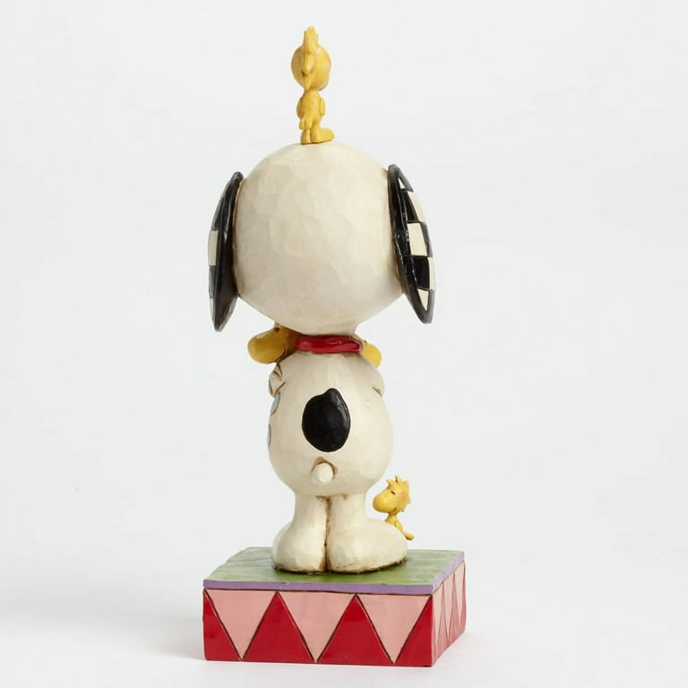 Jim Shore Peanuts Love is a Beagle Hug Snoopy with Woodstock Figurine  4043614