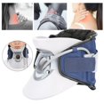 thumbnail image 4 of Soporte para vértebra cervical, dispositivo inflable para aliviar el dolor de cuello, dispositivos de tracción cervical, color azul, 4 of 8
